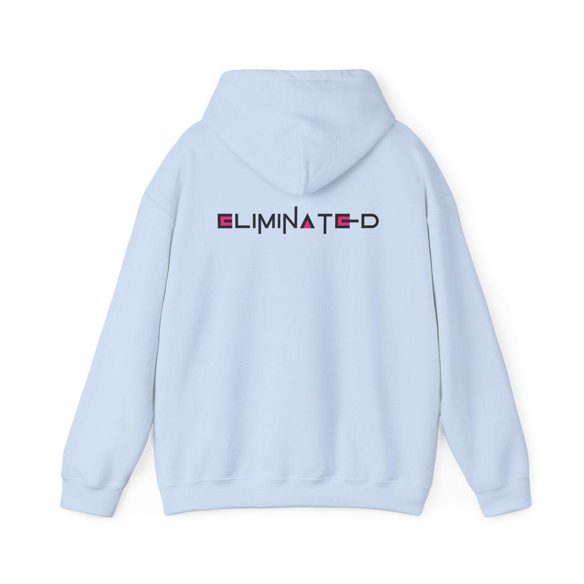 Eliminated (Squid Games) (printed on back) - Modern Vibes - Unisex Heavy Blend™ Hooded Sweatshirt
