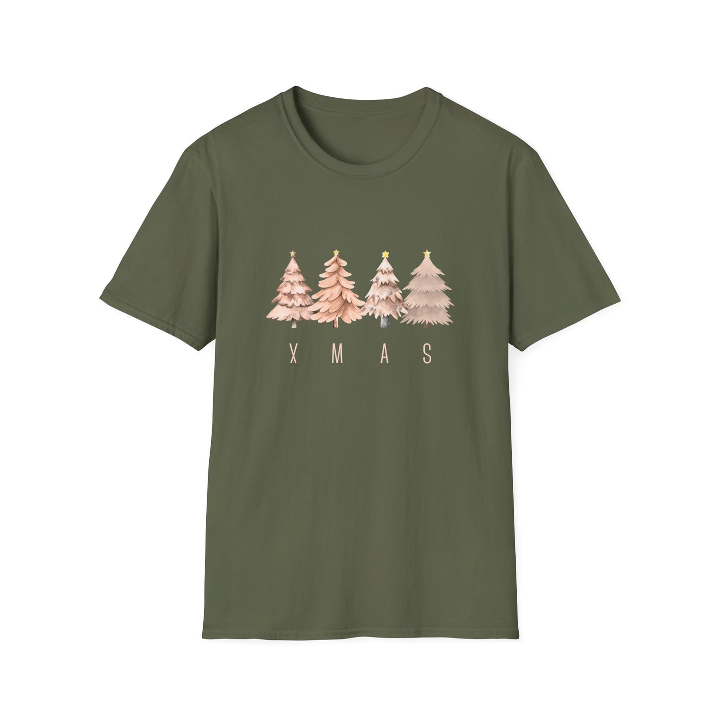 XMAS trees (Neutral) - Unisex Softstyle T-Shirt