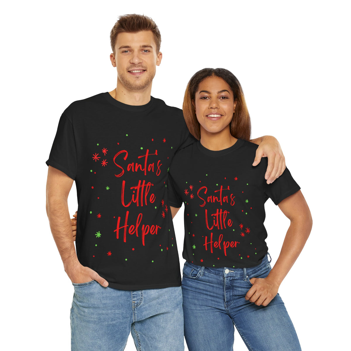 Santa's little helper Christmas - Unisex Heavy Cotton Tee