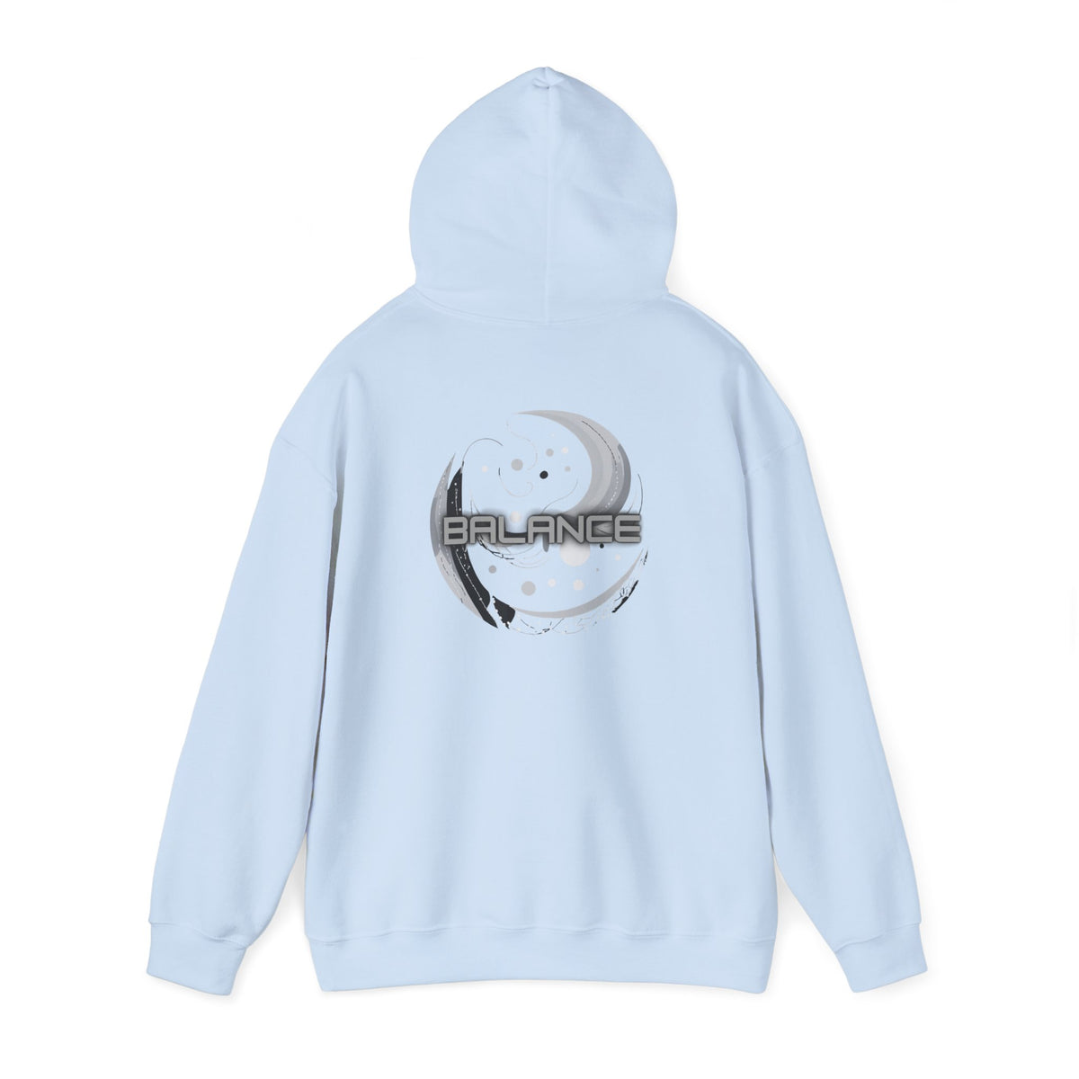 Balance (printed on back) - Statement Graphic - Unisex Heavy Blend™ Hooded Sweatshirt