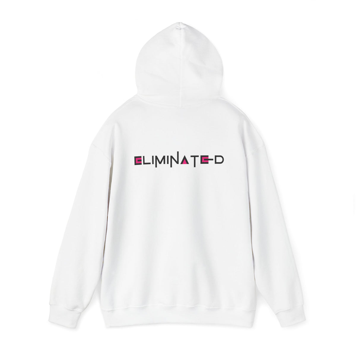 Eliminated (Squid Games) (printed on back) - Modern Vibes - Unisex Heavy Blend™ Hooded Sweatshirt