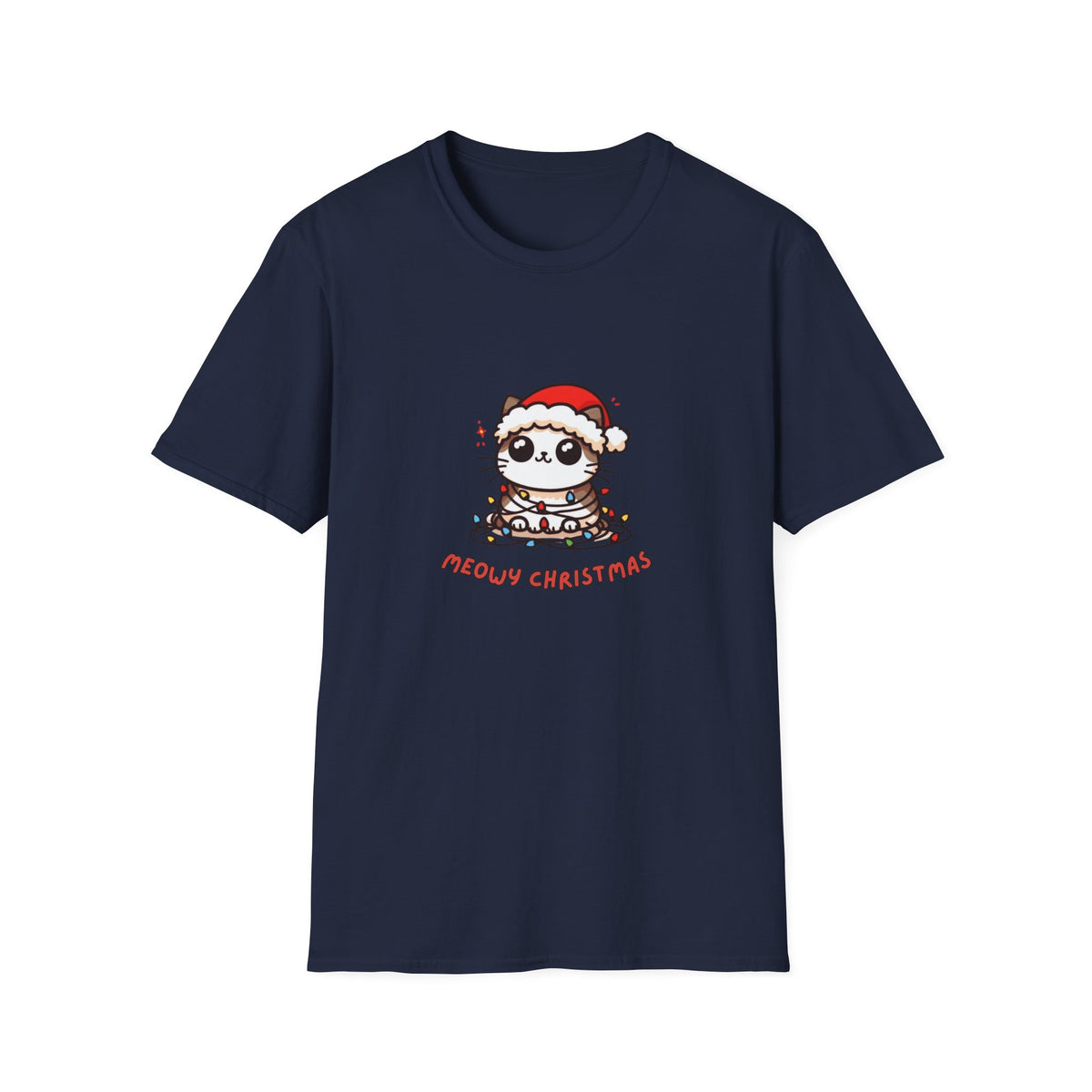 Meowy Christmas - Unisex Softstyle T-Shirt