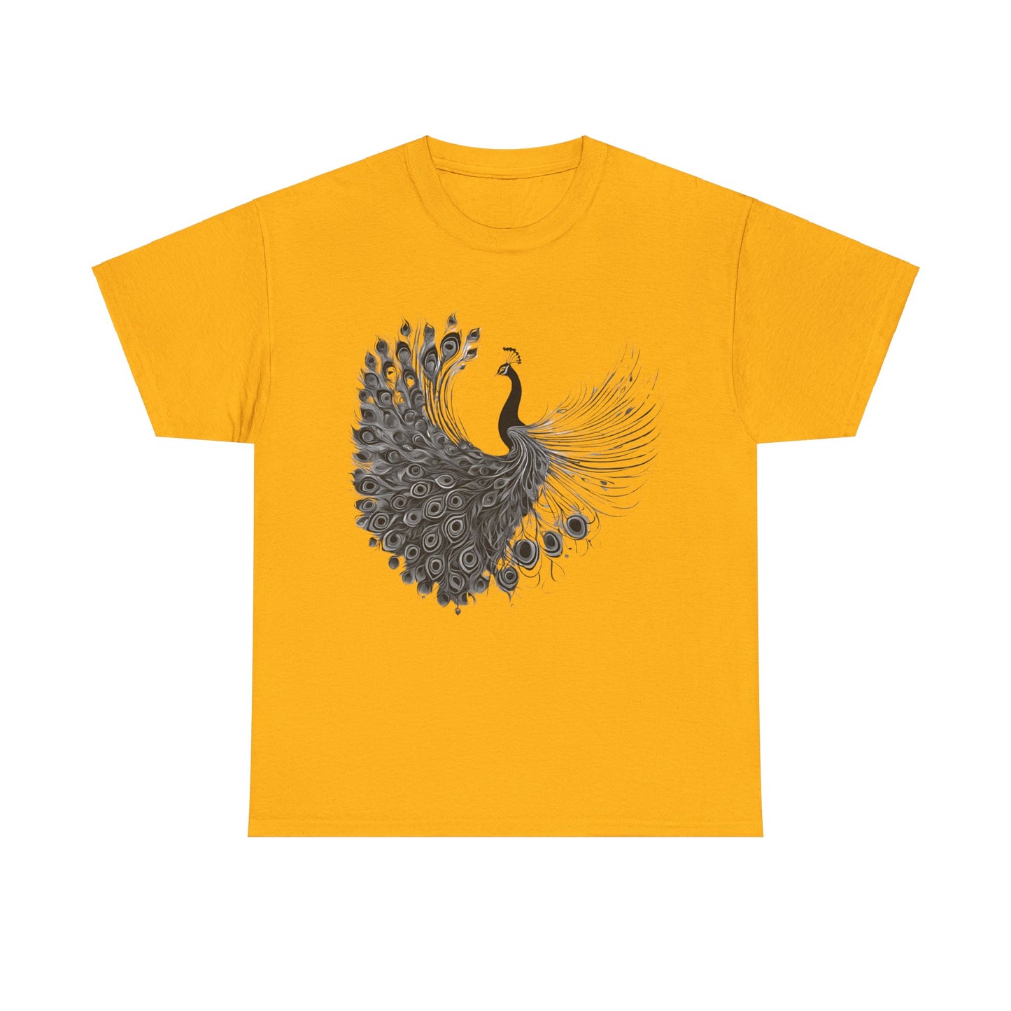 Peacock - Statement Graphic - Unisex Heavy Cotton Tee