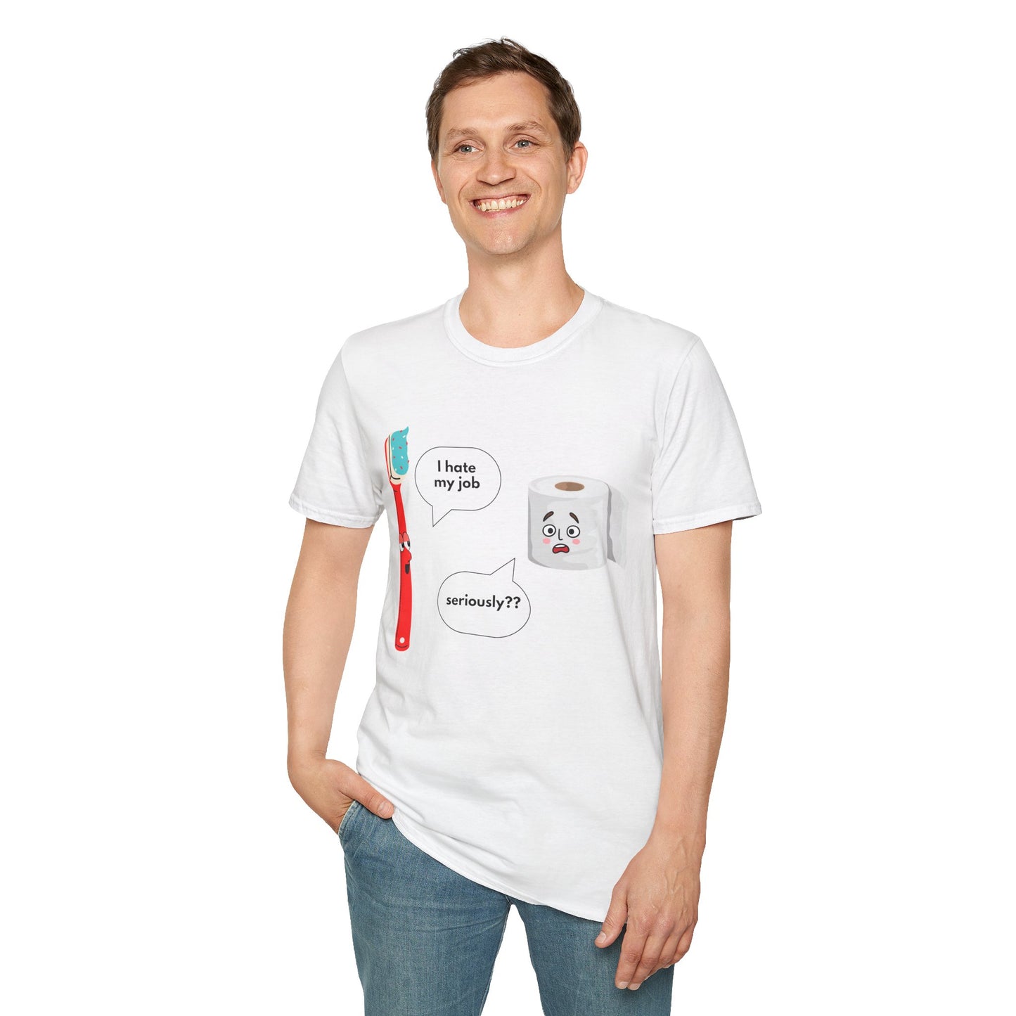 I hate my job - Funny - Unisex Softstyle T-Shirt