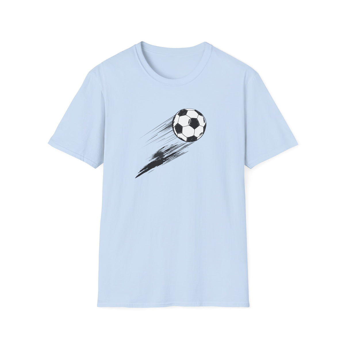 Soccerball Swoosh - Unisex Softstyle T-Shirt