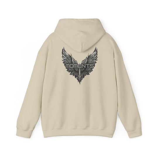 Moments (printed on back) - Statement Graphic - Unisex Heavy Blend™ Hooded Sweatshirt