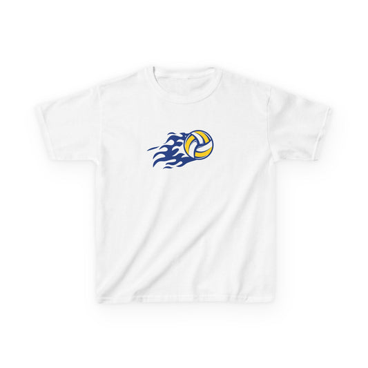 Volleyball Flame - blue/yellow - Kids Heavy Cotton™ Tee