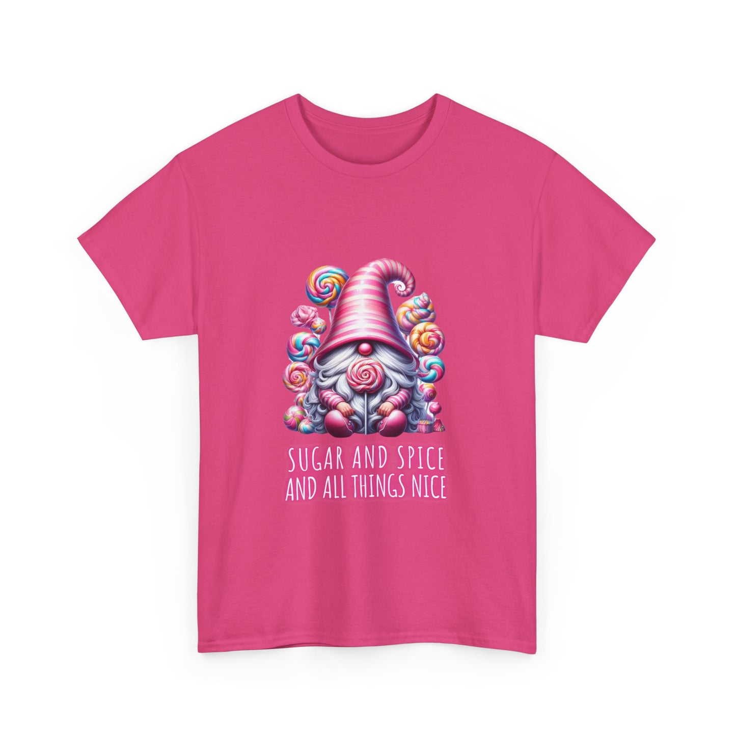 Sugar and Spice and all things nice - Gnome - Unisex Heavy Cotton Tee