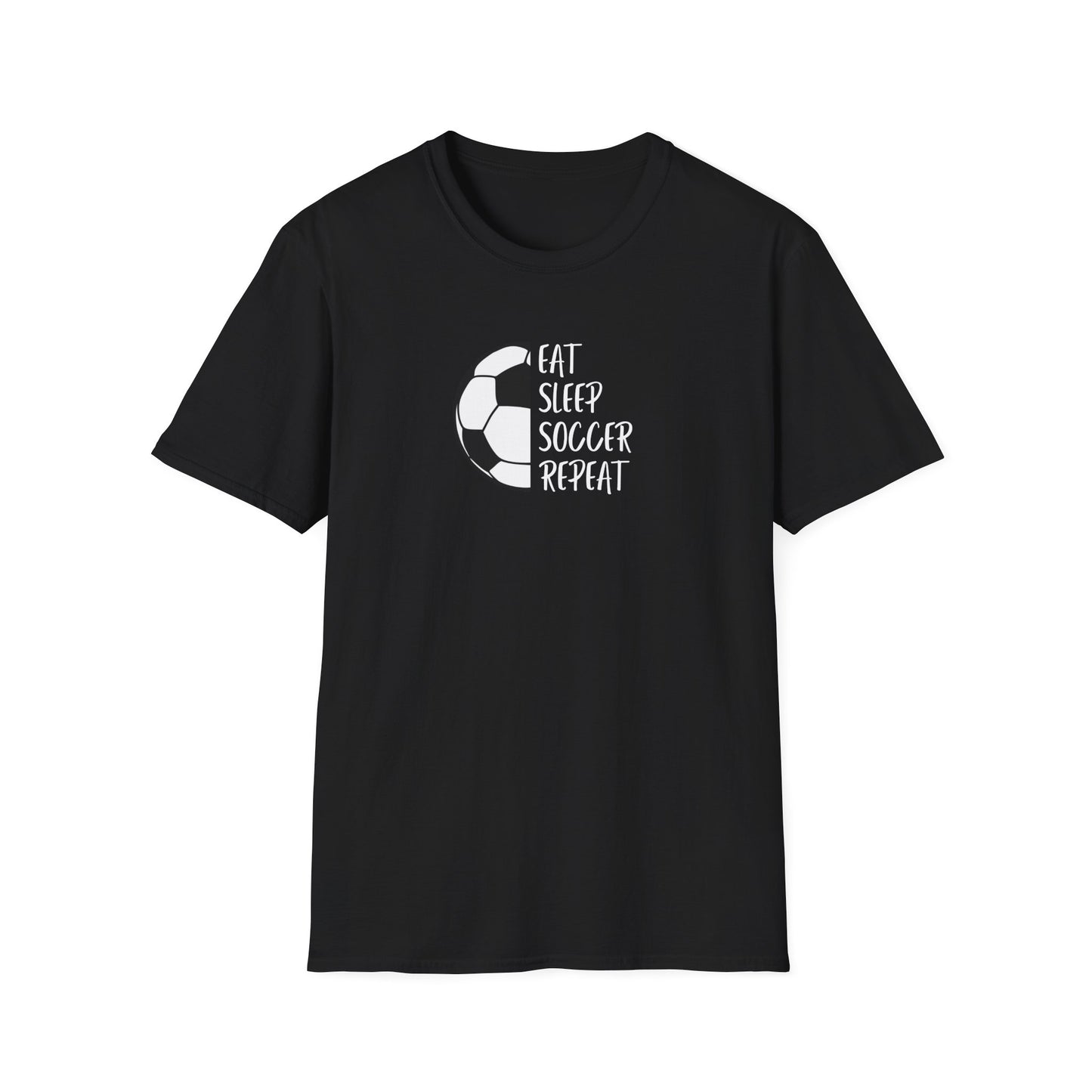 Eat Sleep Soccer Repeat - Unisex Softstyle T-Shirt