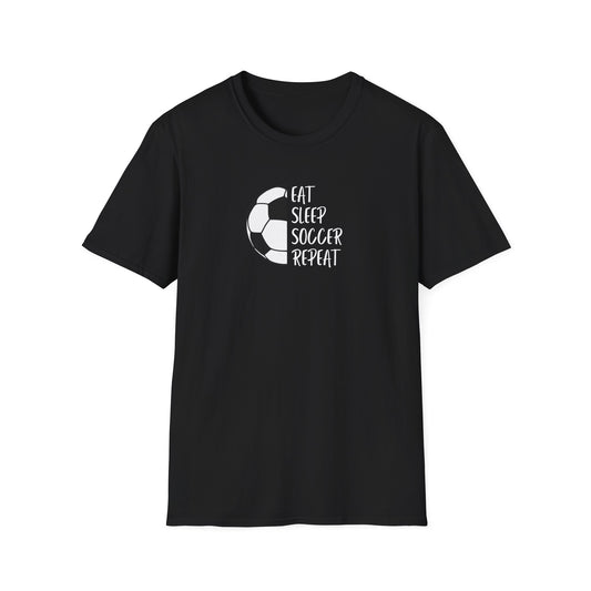 Eat Sleep Soccer Repeat - Unisex Softstyle T-Shirt