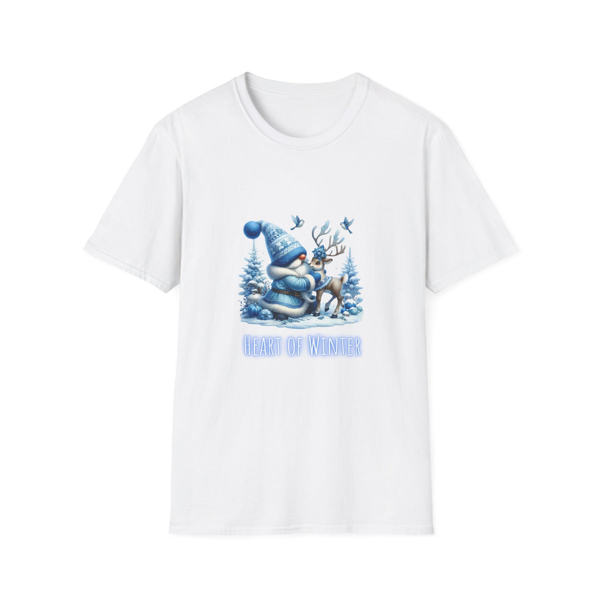 Heart of Winter (gnome) - Christmas- Unisex Softstyle T-Shirt