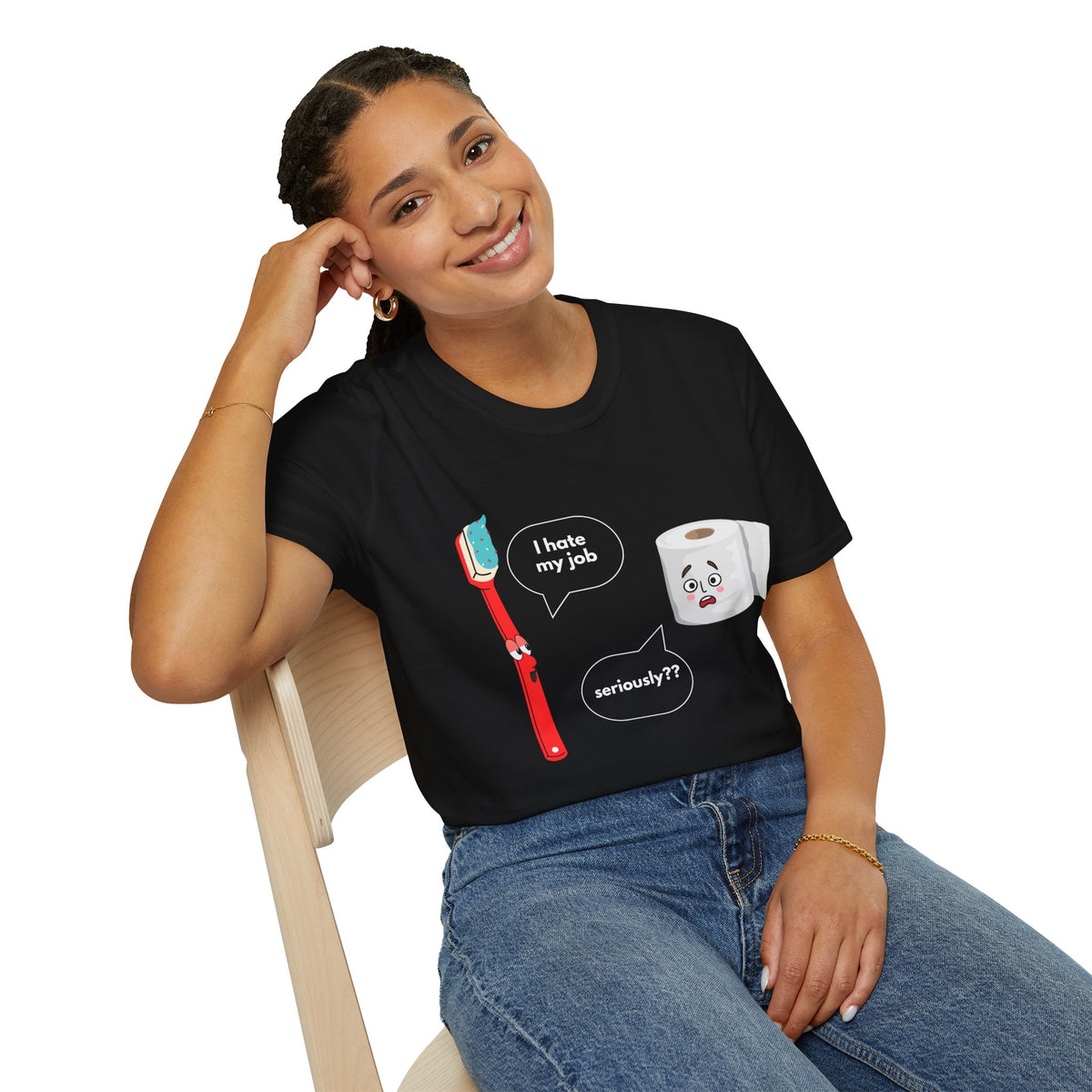 I hate my job - Funny - Unisex Softstyle T-Shirt