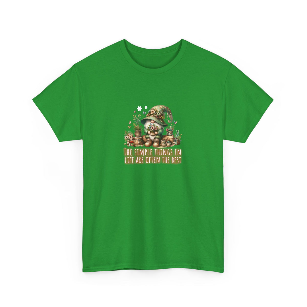 Simplest Things in Life Gnome - Unisex Heavy Cotton Tee