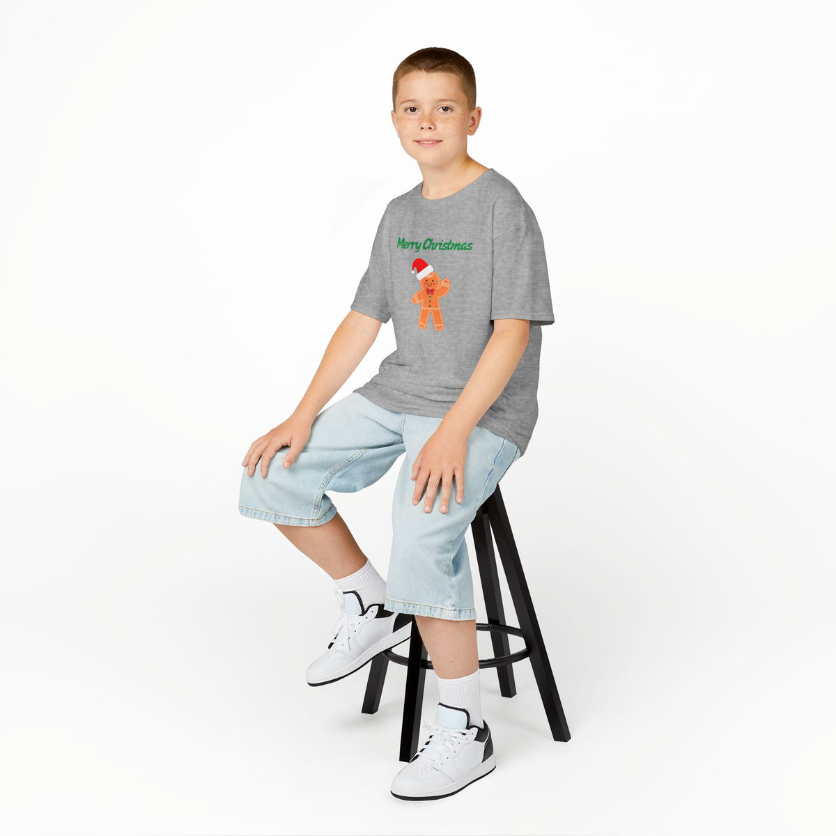 Gingerbread Man Christmas - Youth / Kids Heavy Cotton™ Tee