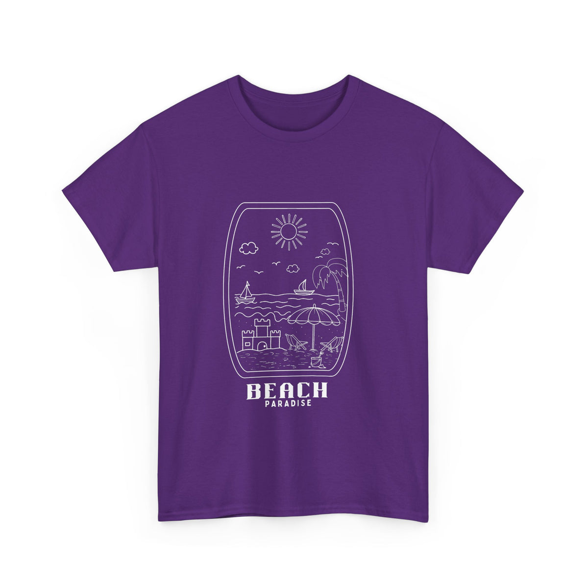 Beach Paradise - Unisex Heavy Cotton Tee