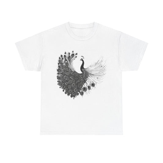 Peacock - Statement Graphic - Unisex Heavy Cotton Tee