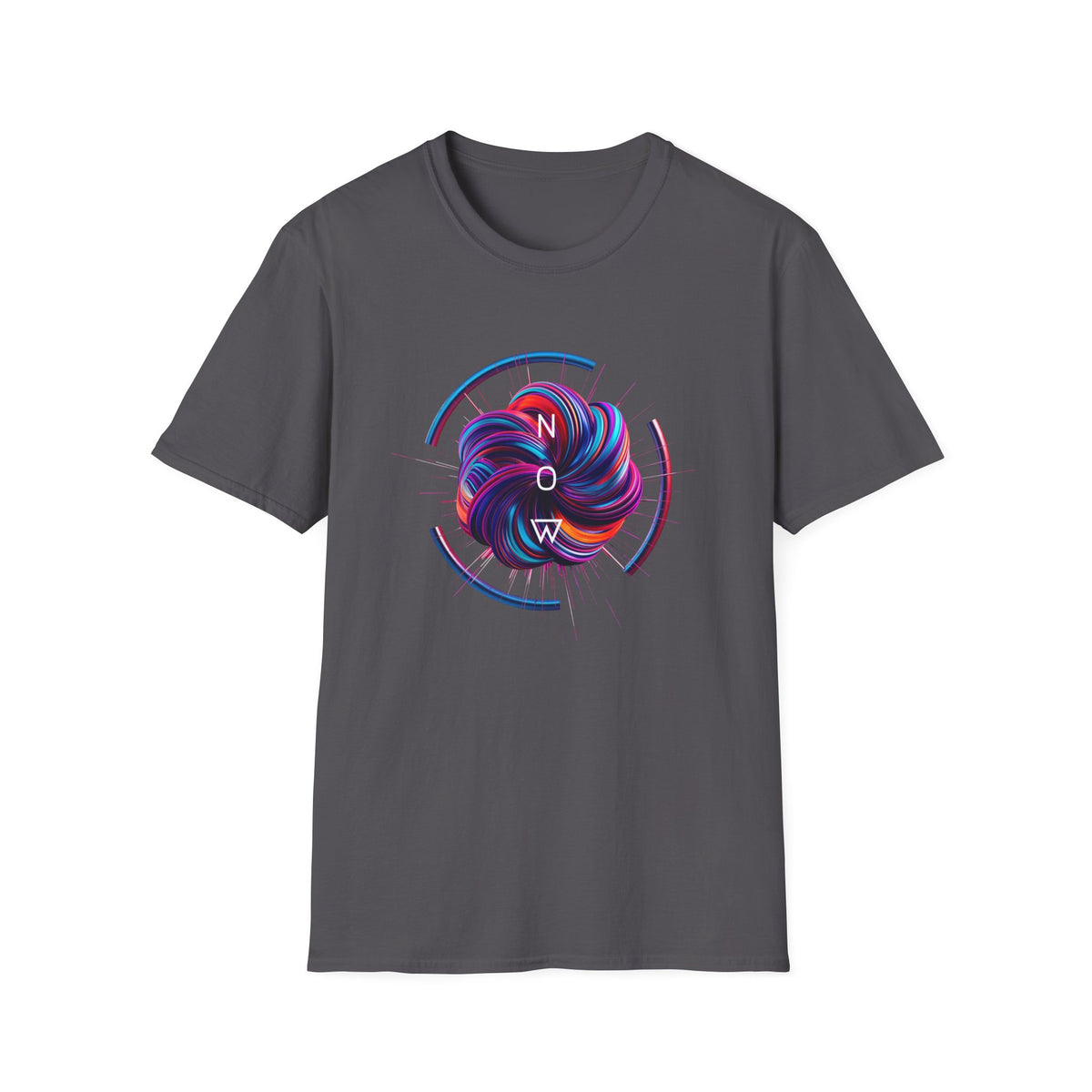 Now (swirl) - Unisex Softstyle T-Shirt