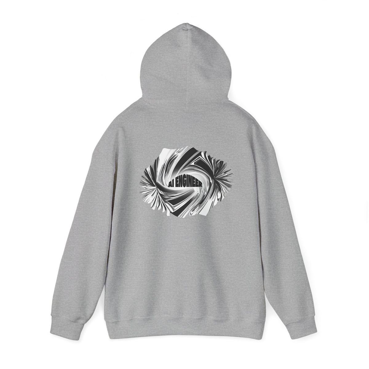 AI Engineer (printed on back) - Modern Vibes - Unisex Heavy Blend™ Hooded Sweatshirt