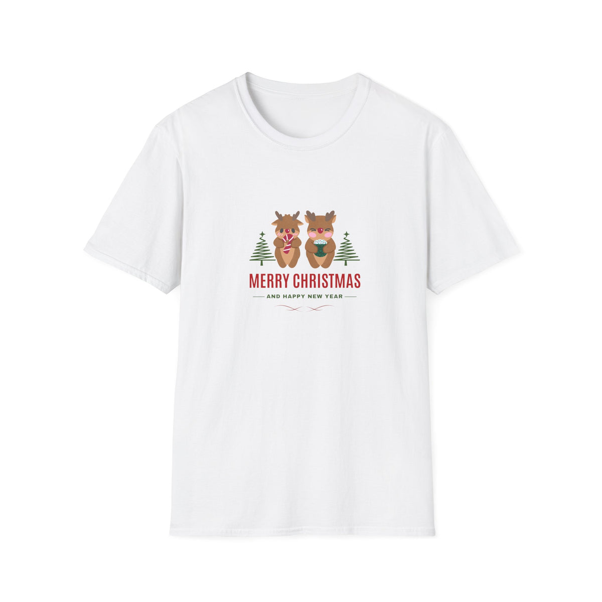 Reindeer Christmas - Unisex Softstyle T-Shirt