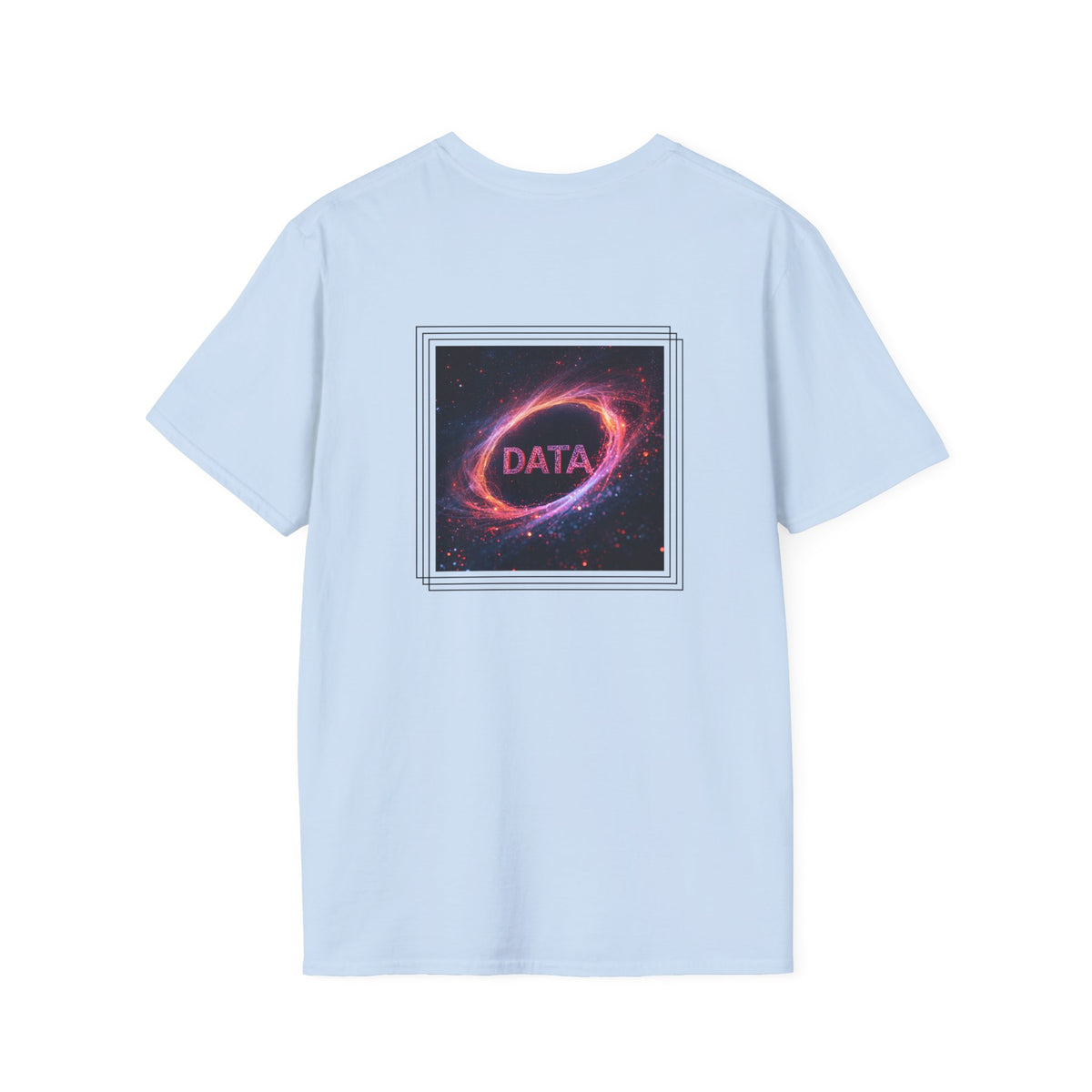 Data flare (printed on back) - Unisex Softstyle T-Shirt