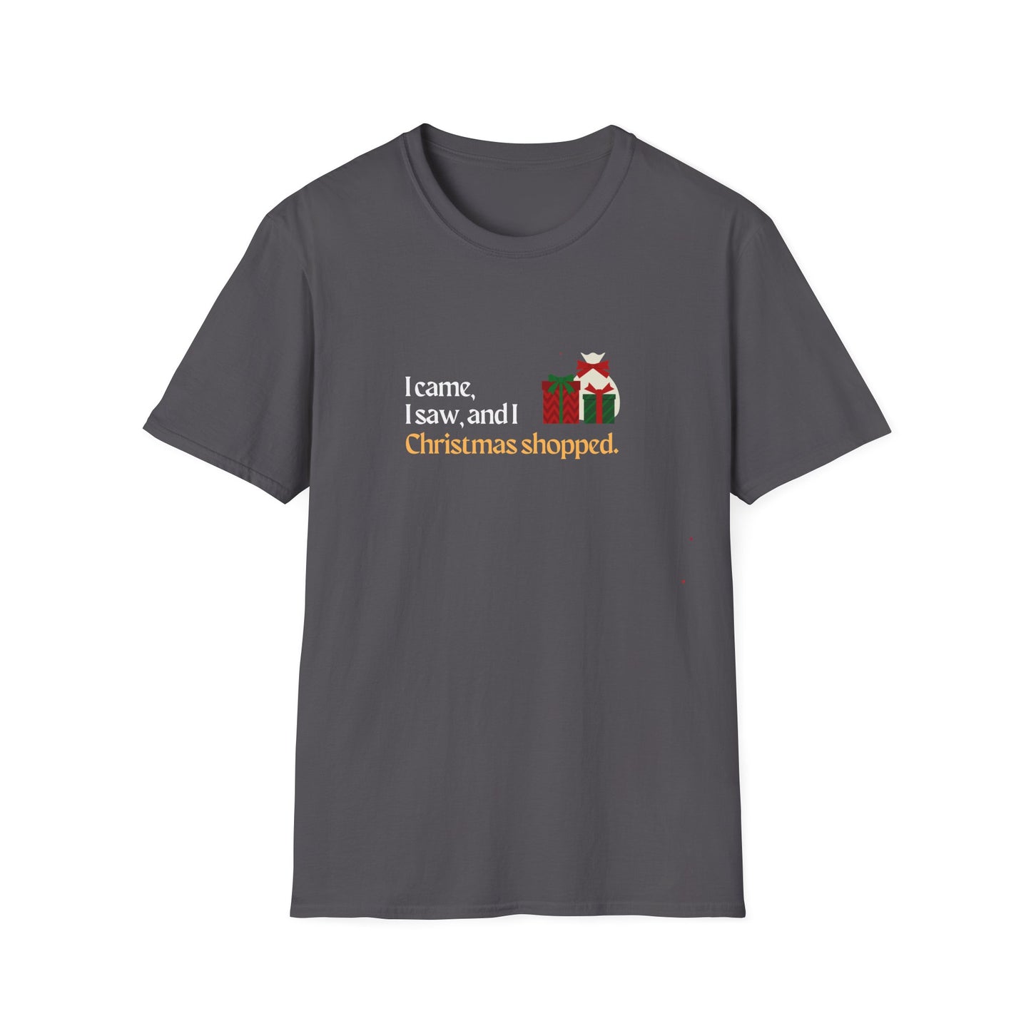 I came, I saw, I Christmas Shopped - Unisex Softstyle T-Shirt