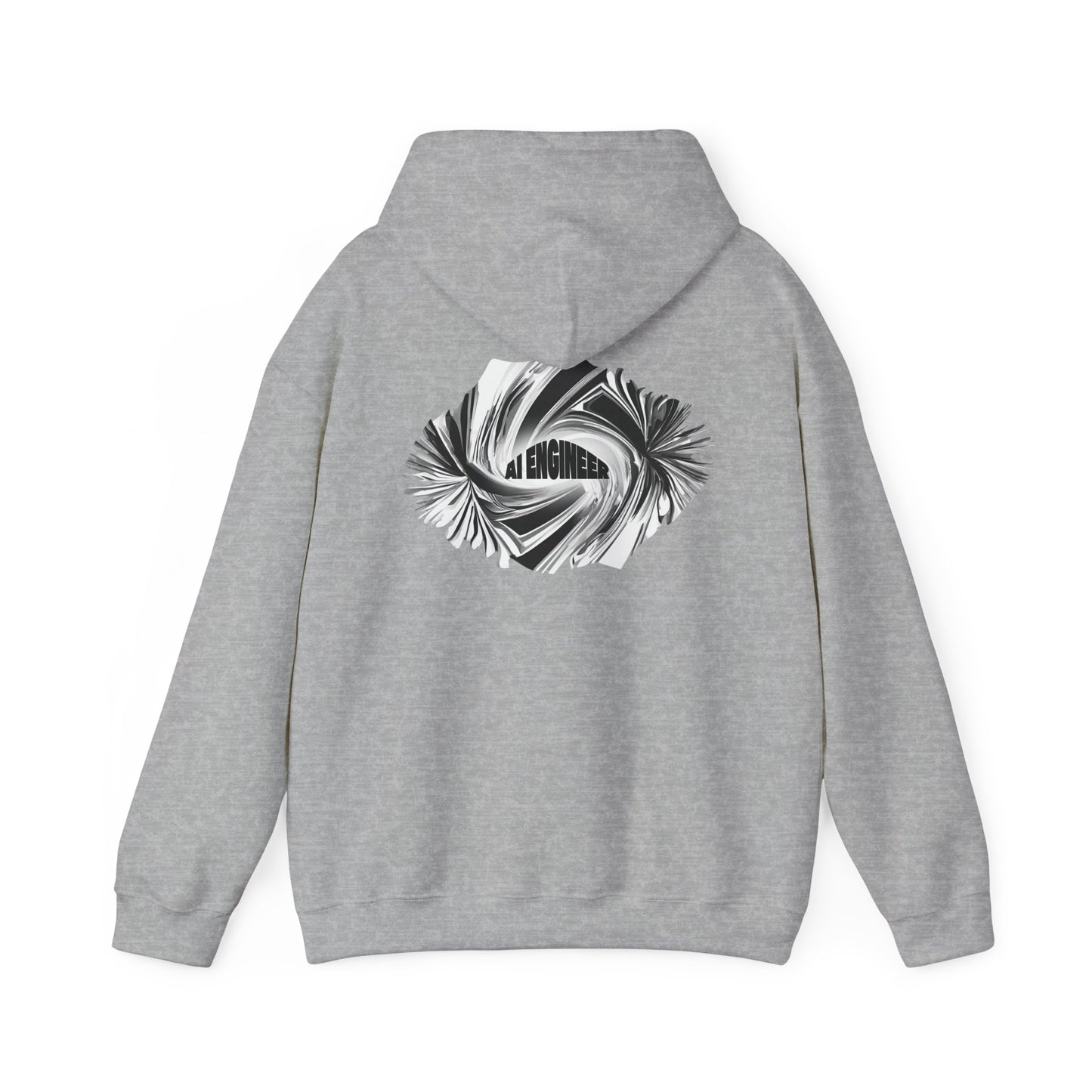 AI Engineer (printed on back) - Modern Vibes - Unisex Heavy Blend™ Hooded Sweatshirt
