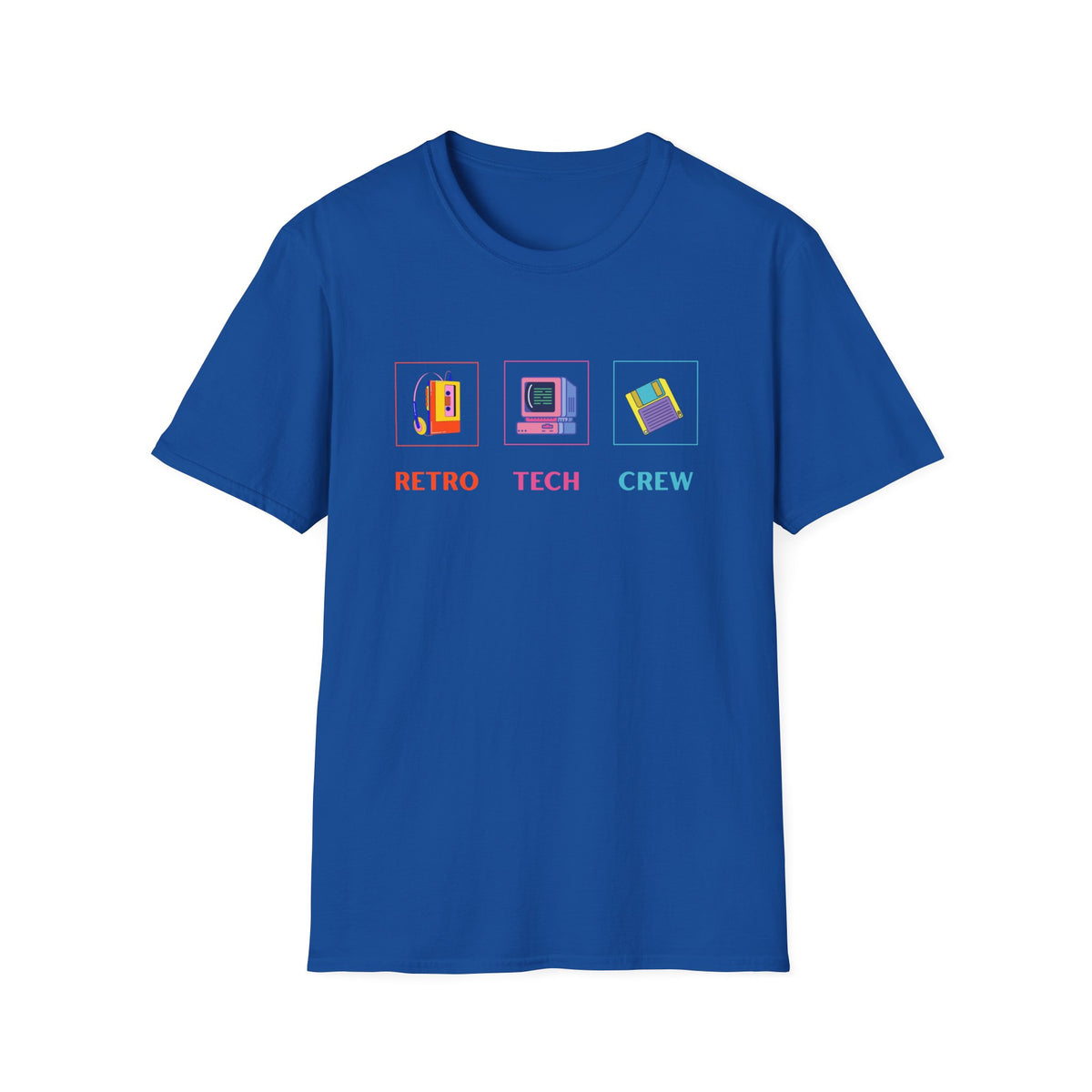 Retro Tech Crew - Unisex Softstyle T-Shirt