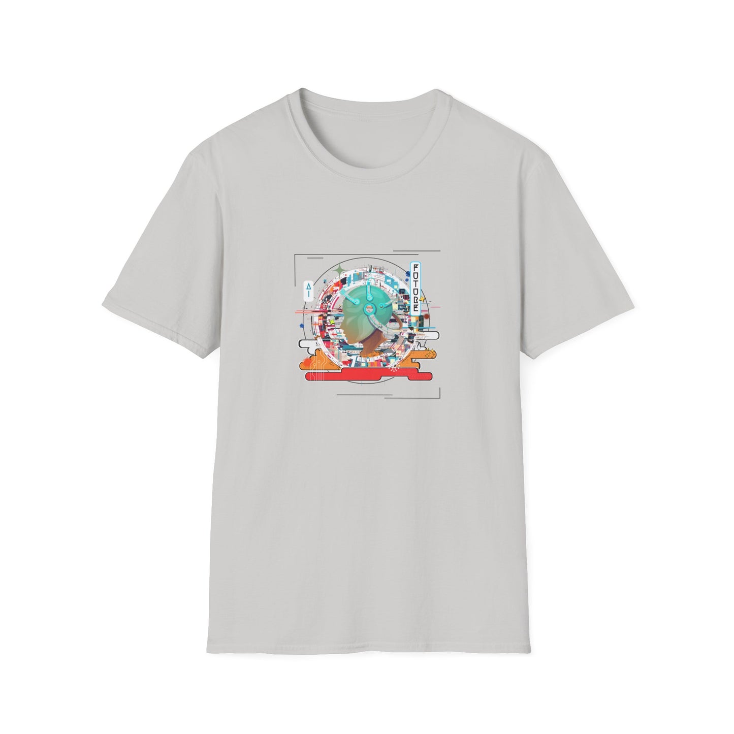 Retro Tech Future - Unisex Softstyle T-Shirt