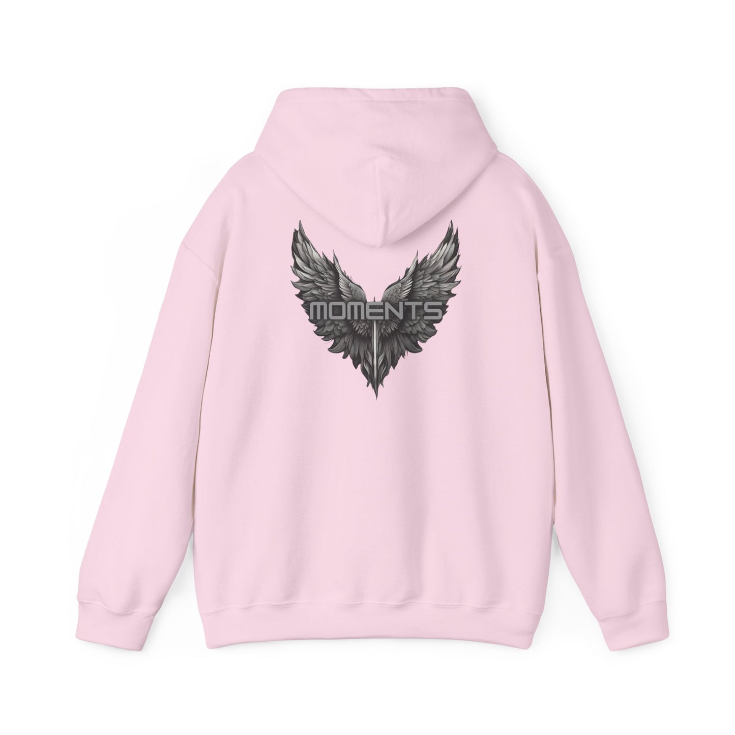 Moments (printed on back) - Statement Graphic - Unisex Heavy Blend™ Hooded Sweatshirt