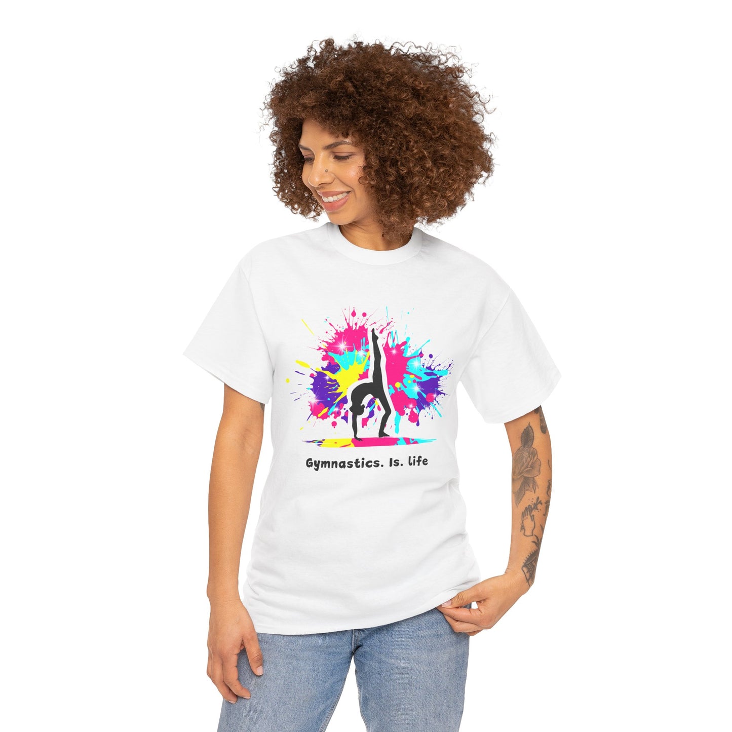 Gymnastics. Is. Life  - Unisex Heavy Cotton Tee