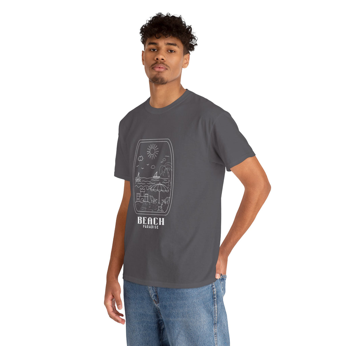 Beach Paradise - Unisex Heavy Cotton Tee