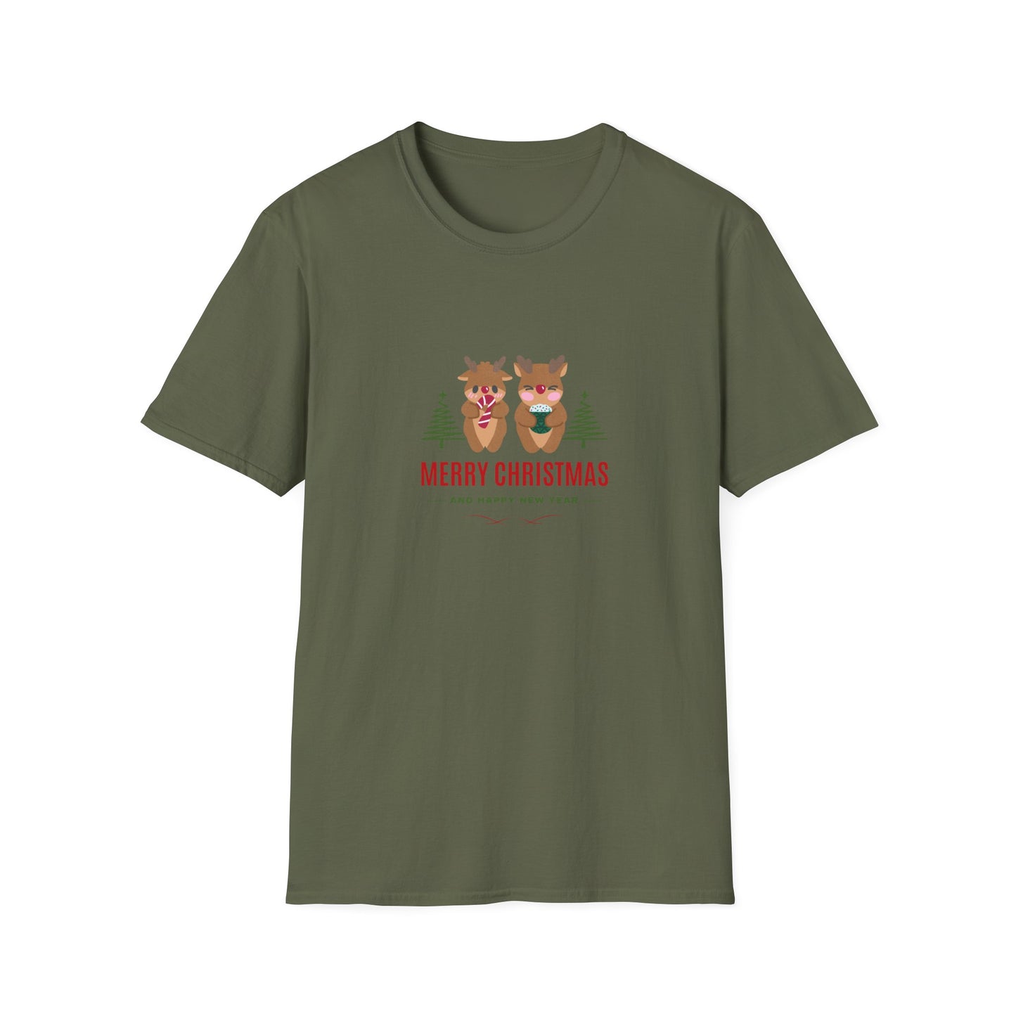 Reindeer Christmas - Unisex Softstyle T-Shirt