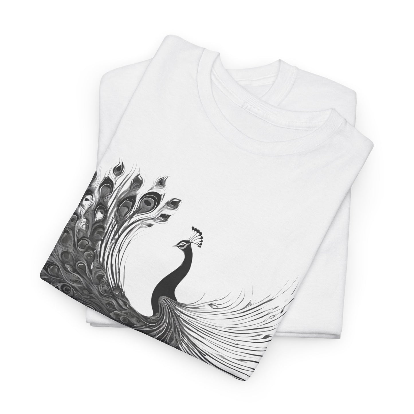 Peacock - Statement Graphic - Unisex Heavy Cotton Tee