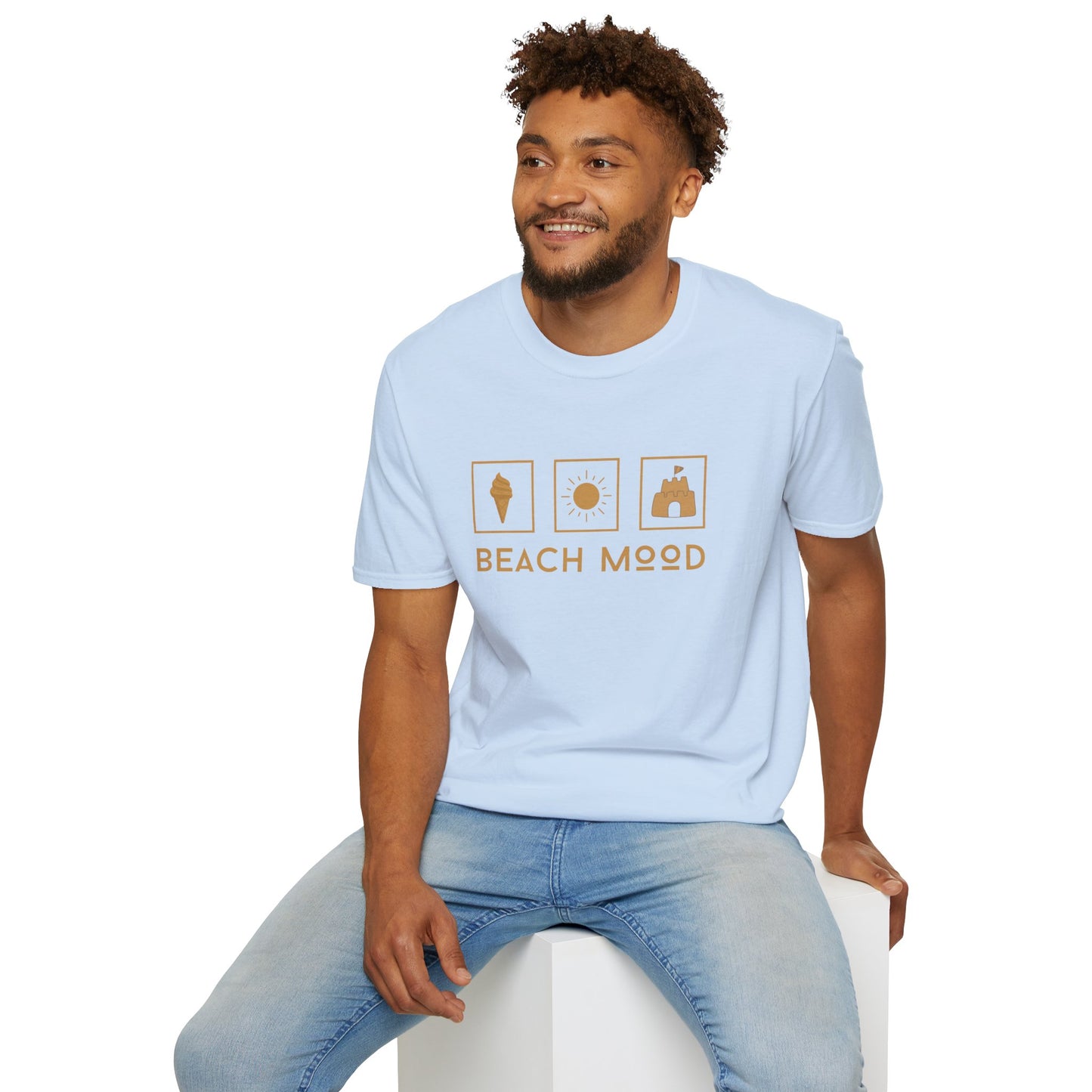 Beach Mood (sand) - Statement graphic - Unisex Softstyle T-Shirt