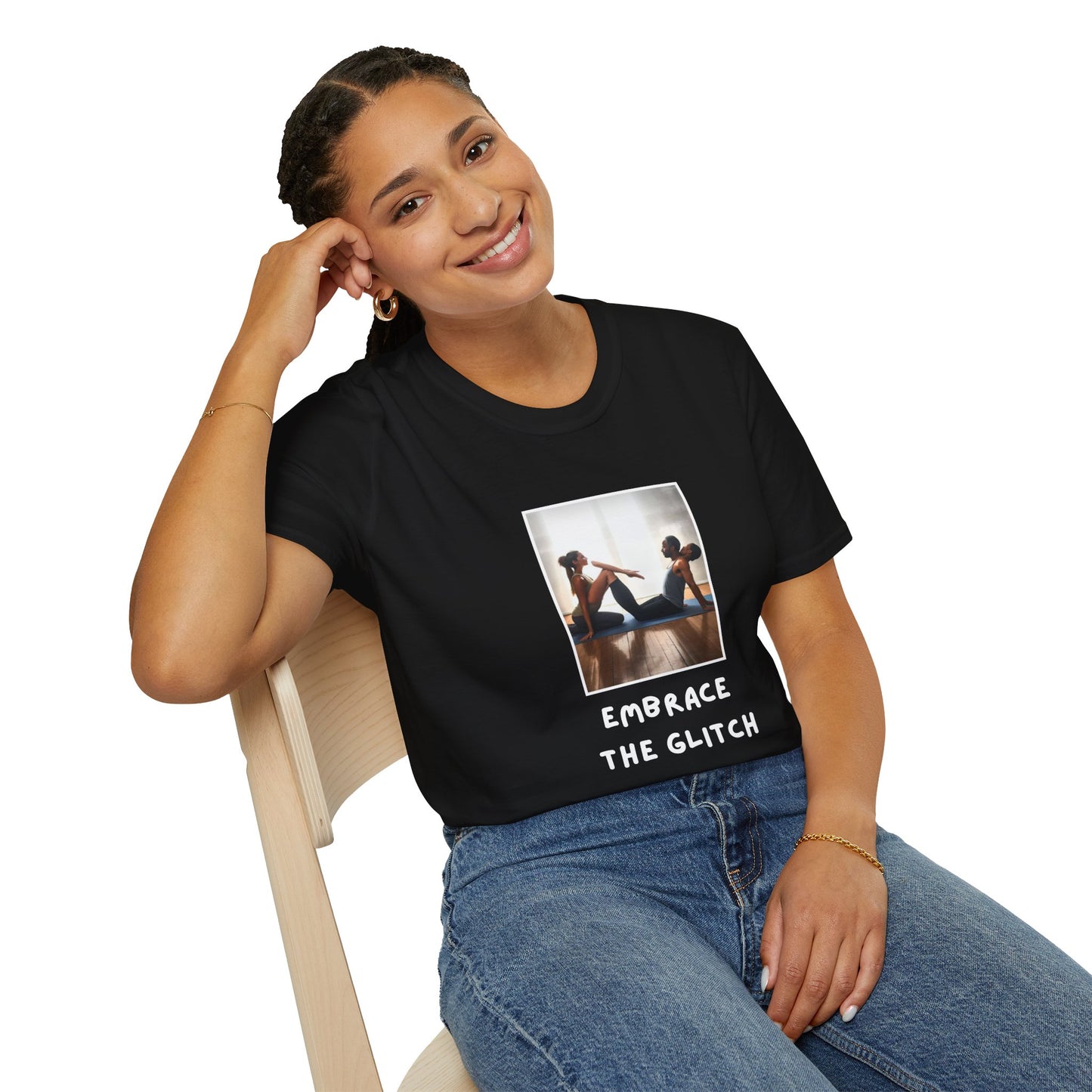 GenAI: Embrace the Glitch - Funny - Unisex Softstyle T-Shirt