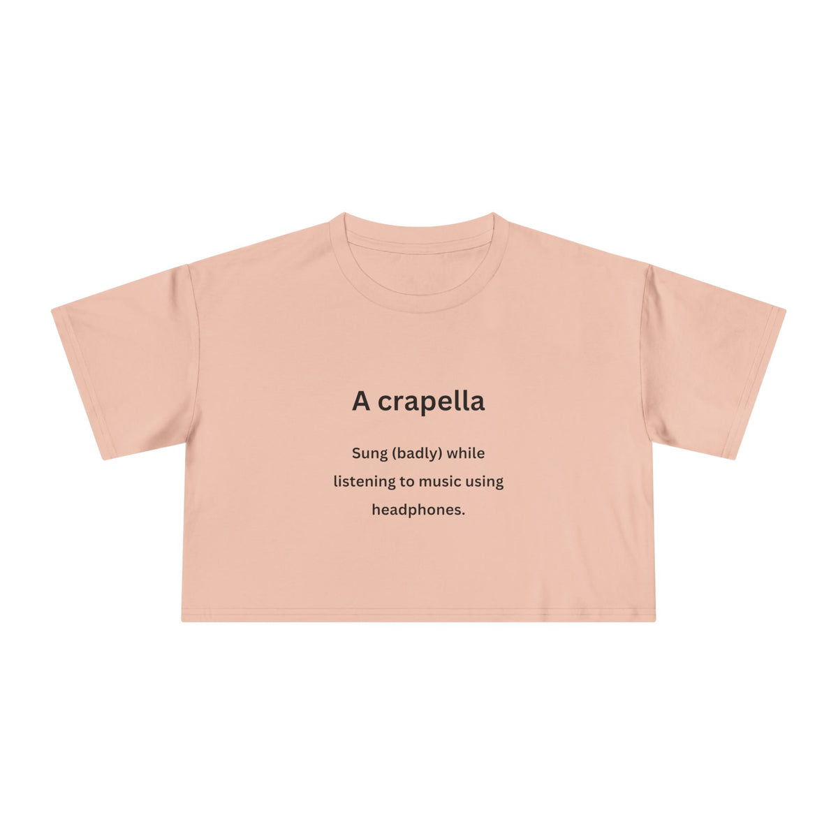 A-Crapella - Urban Words - Women's Crop Tee