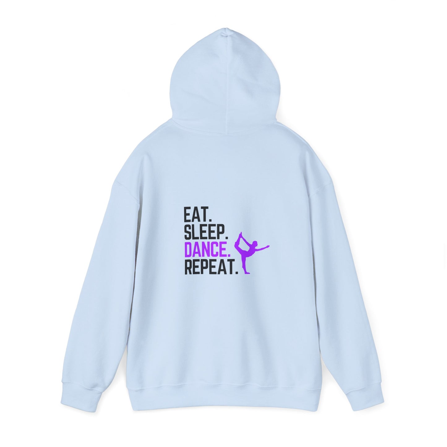 Eat Sleep Dance Repeat (printed on back) - Dance/Gym - Unisex Heavy Blend™ Hooded Sweatshirt