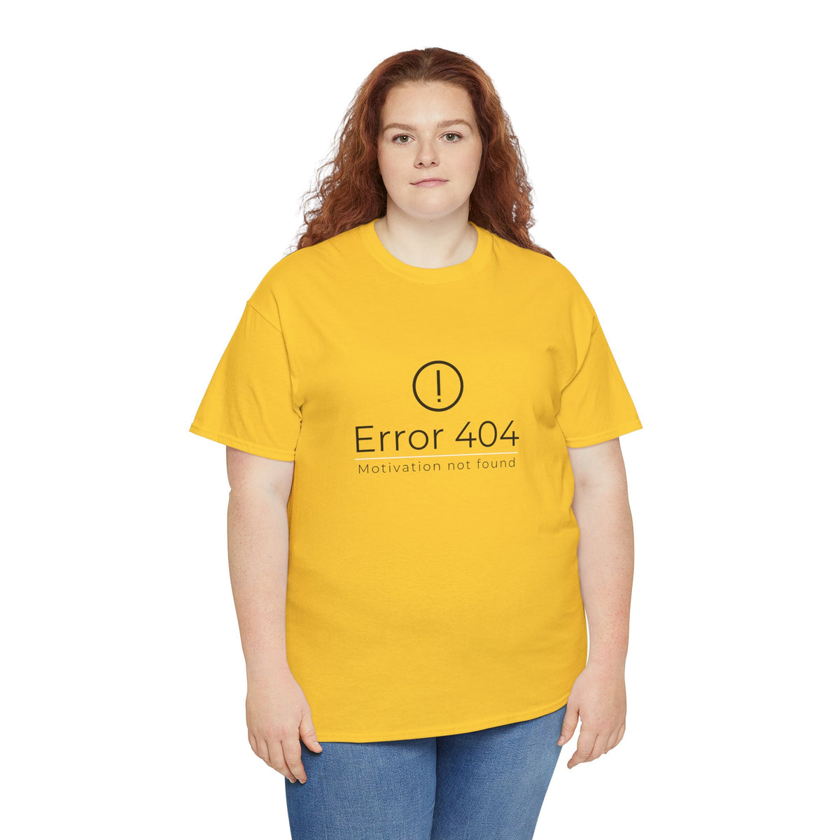 Error 404 - Motivation not found - Unisex Heavy Cotton Tee