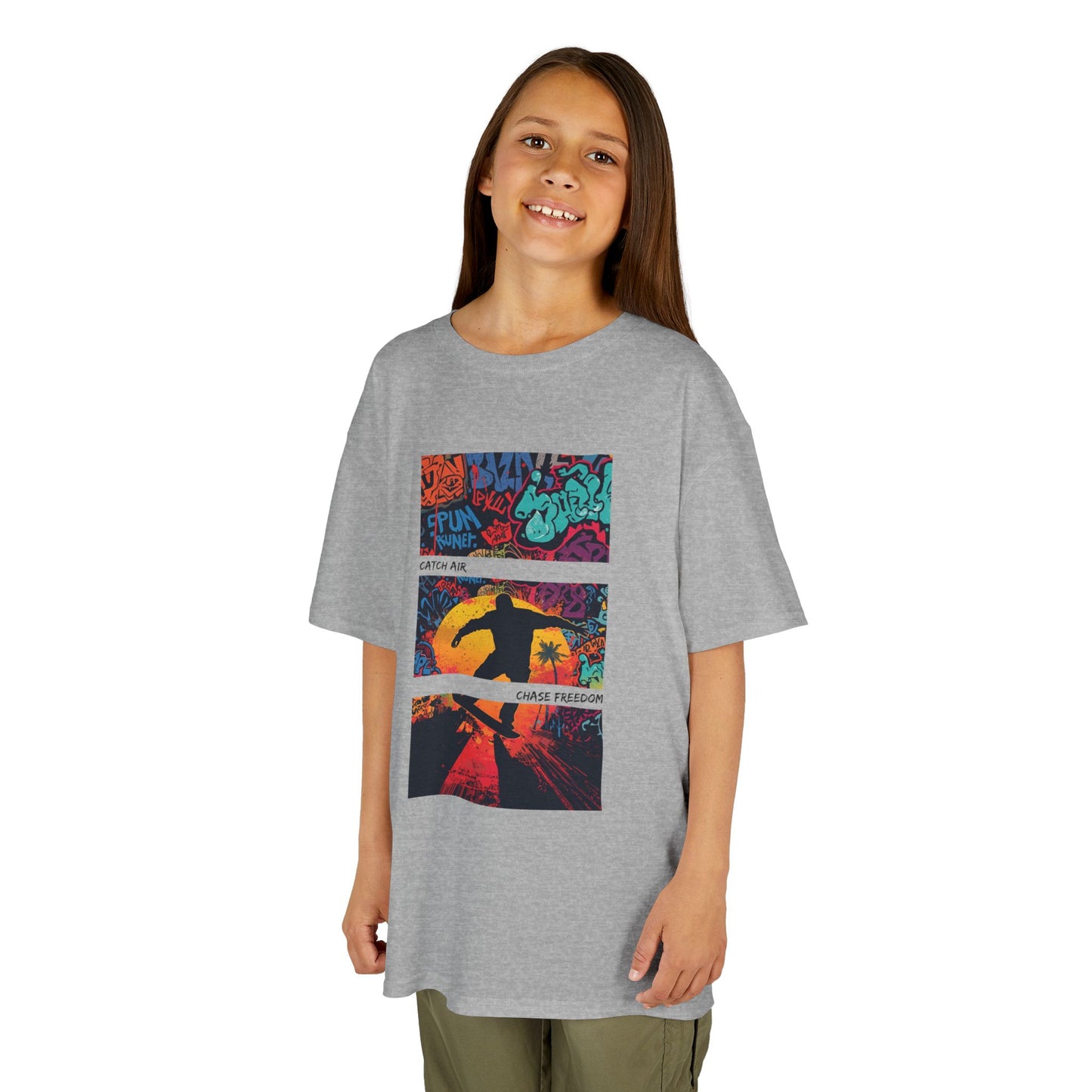 Catch Air, Chase Freedom - Youth / Kids Heavy Cotton™ Tee