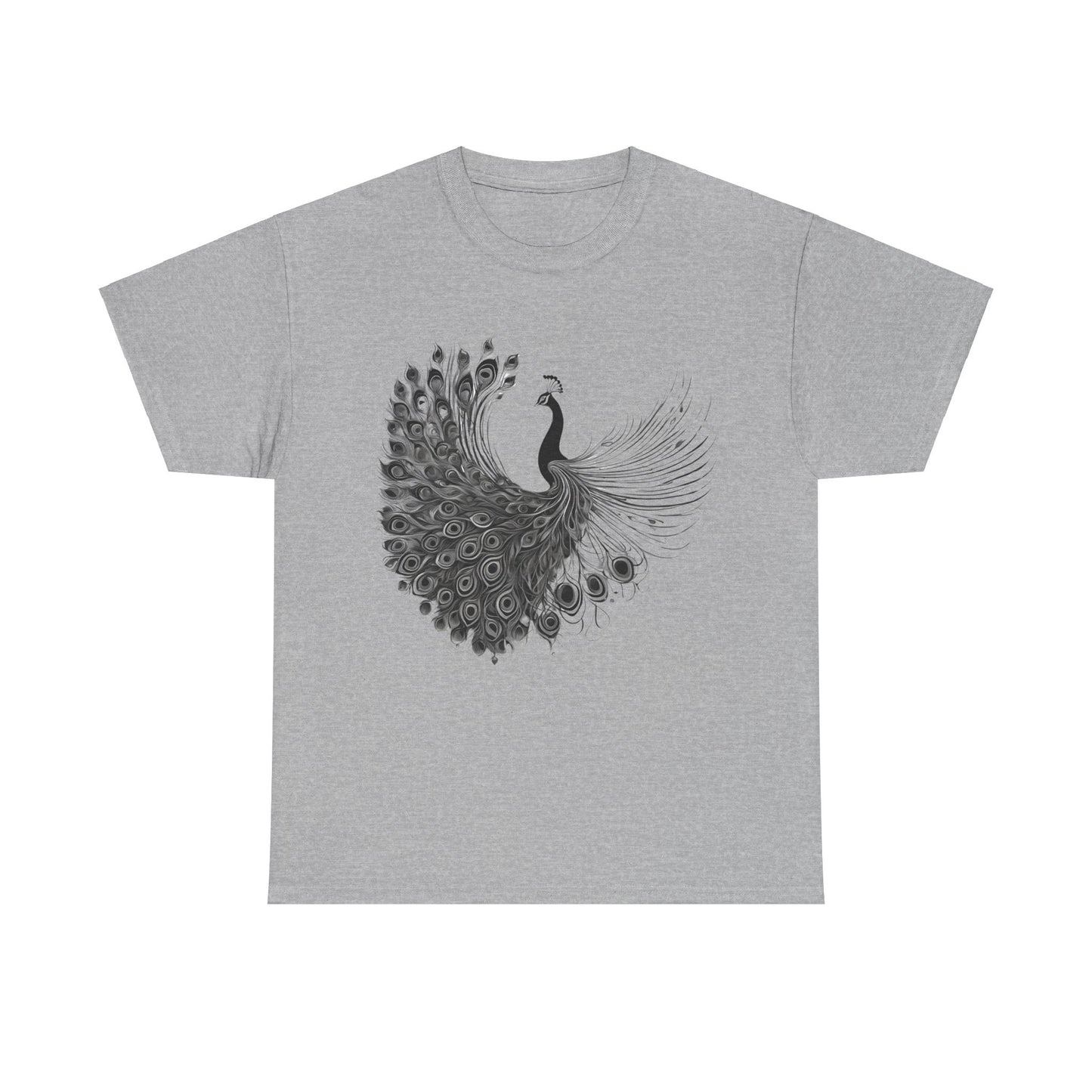 Peacock - Statement Graphic - Unisex Heavy Cotton Tee
