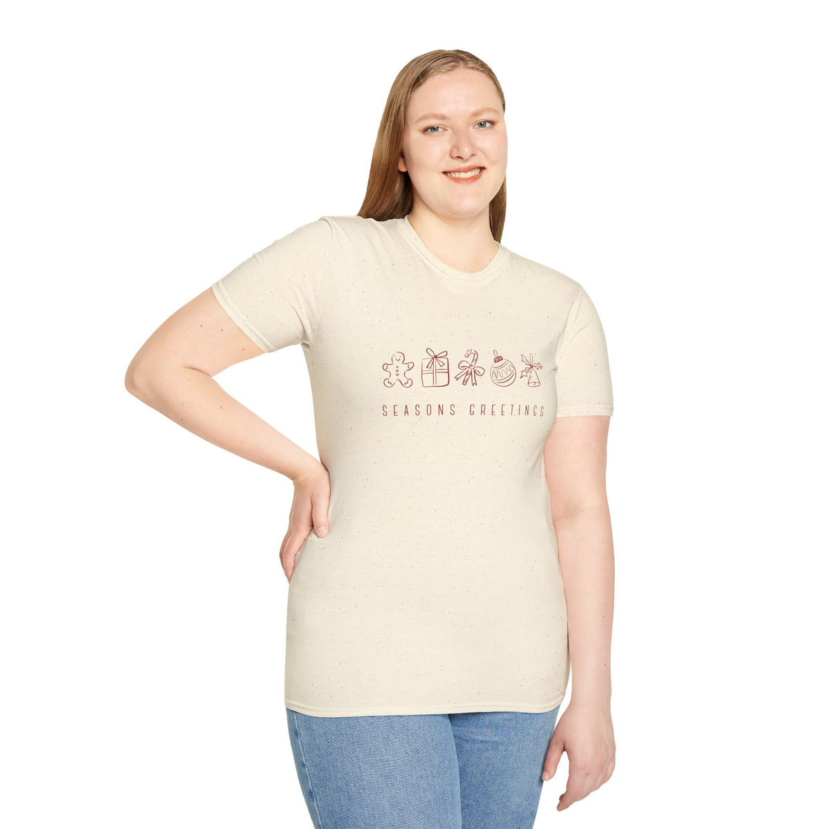 Christmas Sketches - Unisex Softstyle T-Shirt