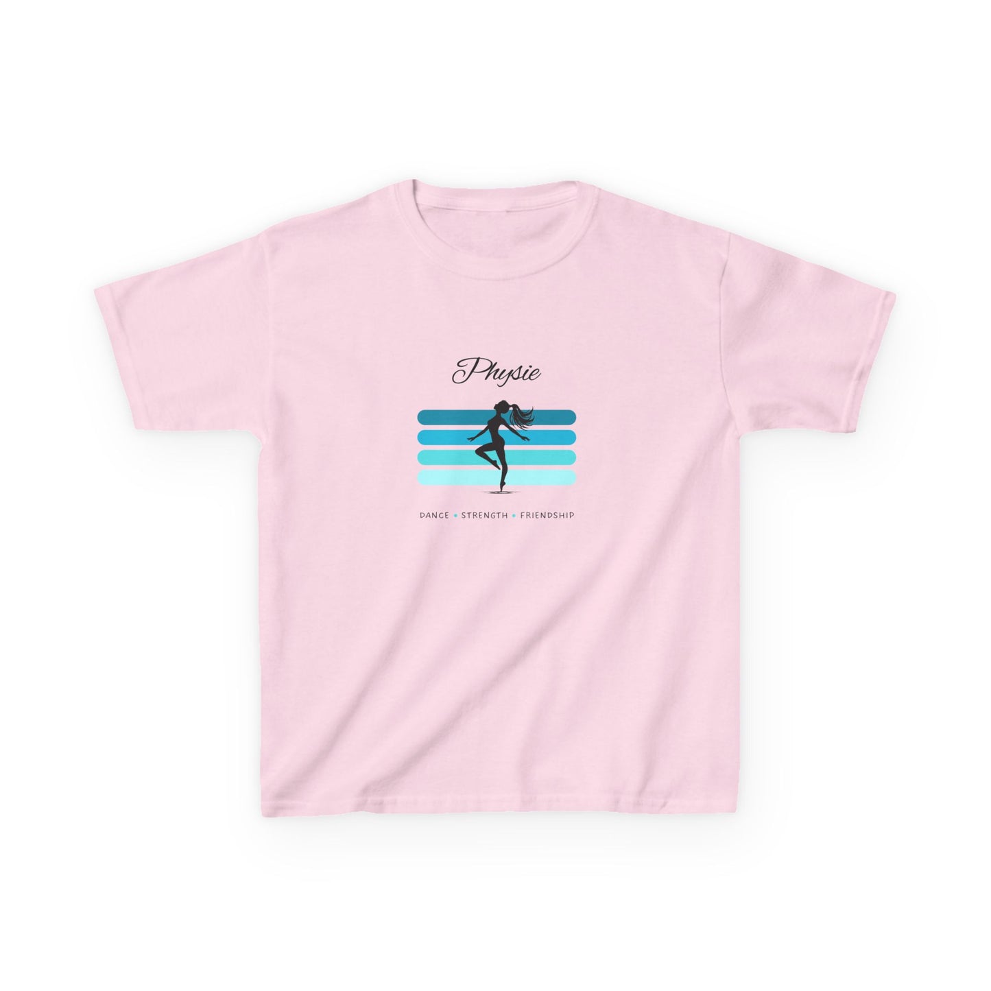 Physie. Dance. Strength. Friendship (teal) - Youth / Kids Heavy Cotton™ Tee