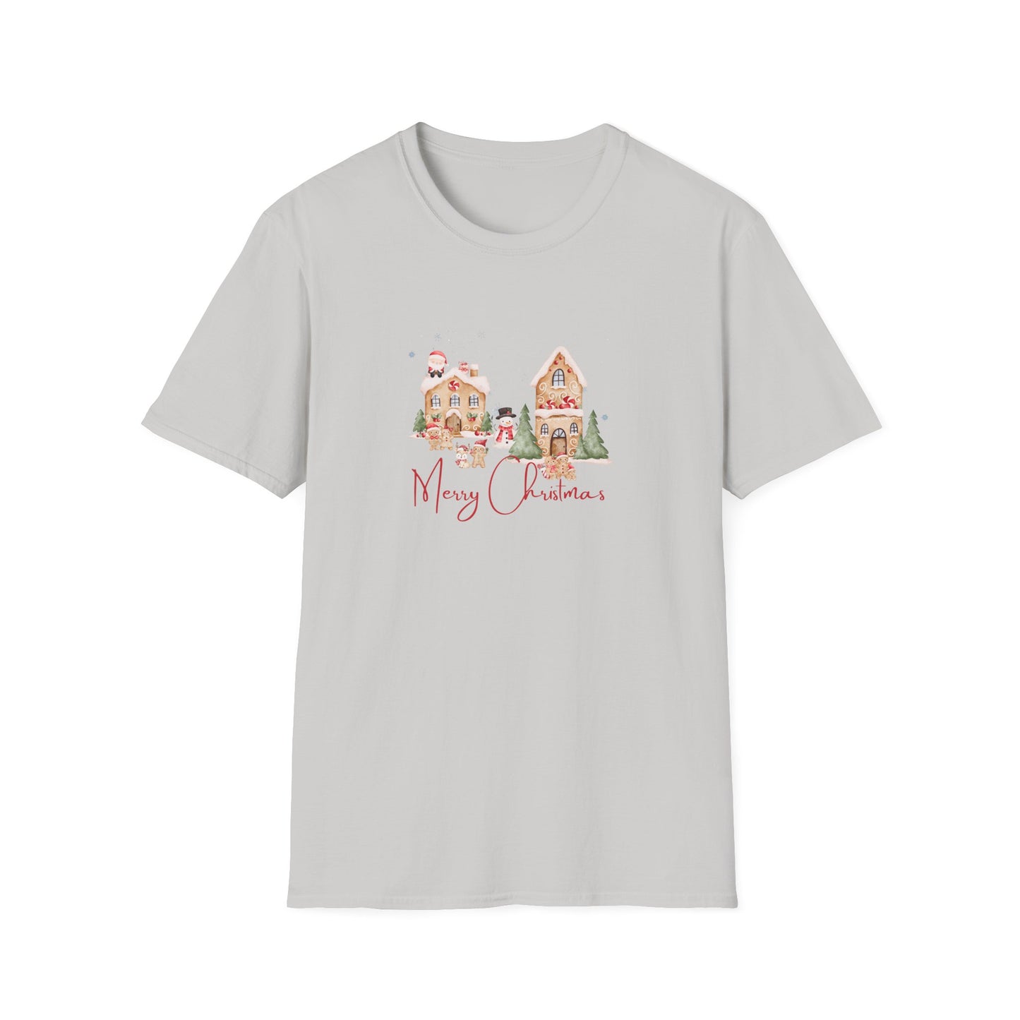 Gingerbread Scene - Unisex Softstyle T-Shirt