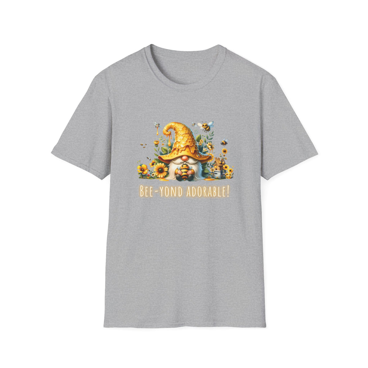 Bee-yond Adorable Gnome - Unisex Softstyle T-Shirt