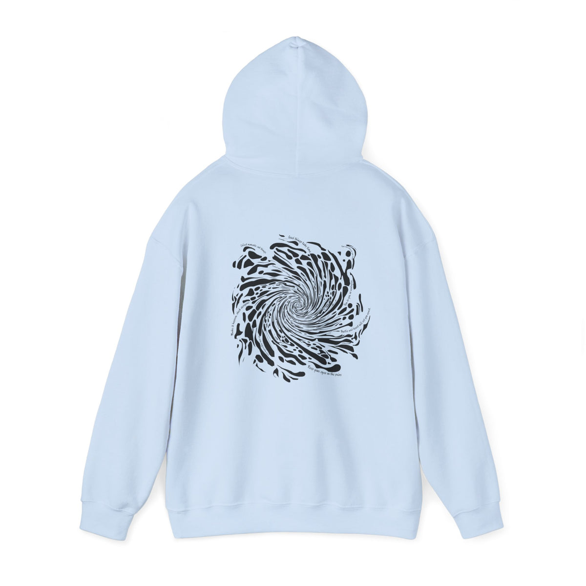 Firework Swirl Statements (printed on back) - Modern Vibes - Unisex Heavy Blend™ Hooded Sweatshirt