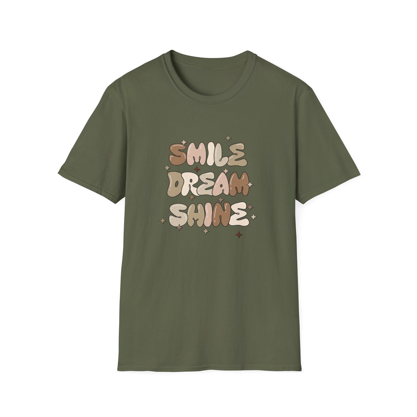 Smile Dream Shine (neutral) - Unisex Softstyle T-Shirt