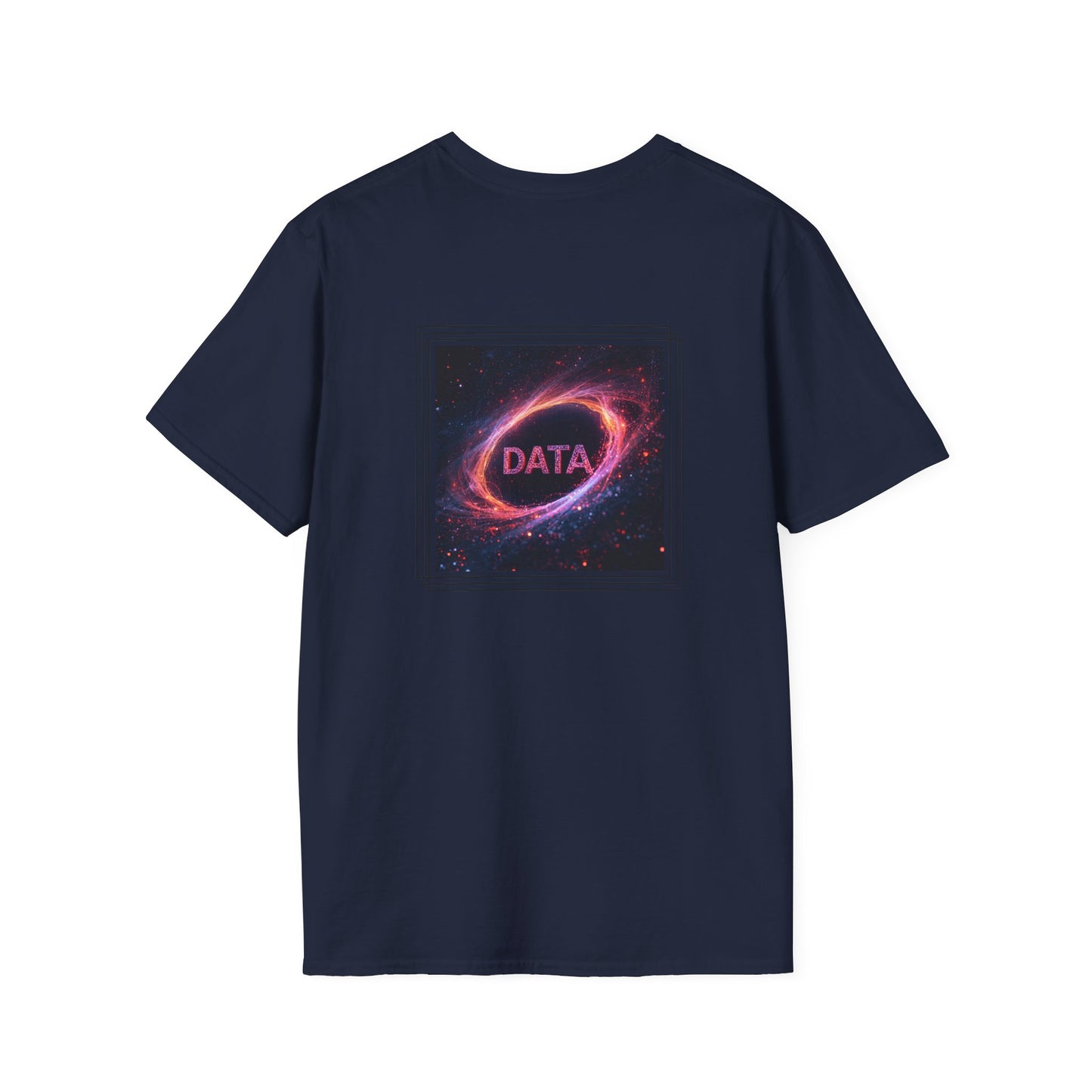 Data flare (printed on back) - Unisex Softstyle T-Shirt