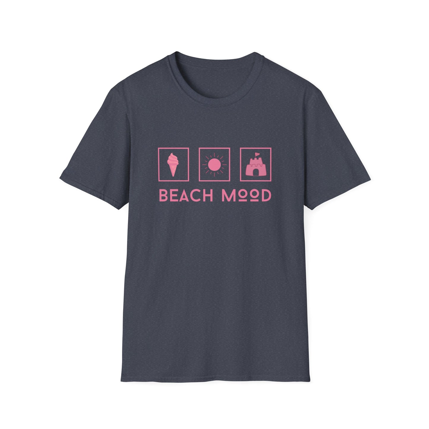Beach Mood (pink) - Statement graphic - Unisex Softstyle T-Shirt