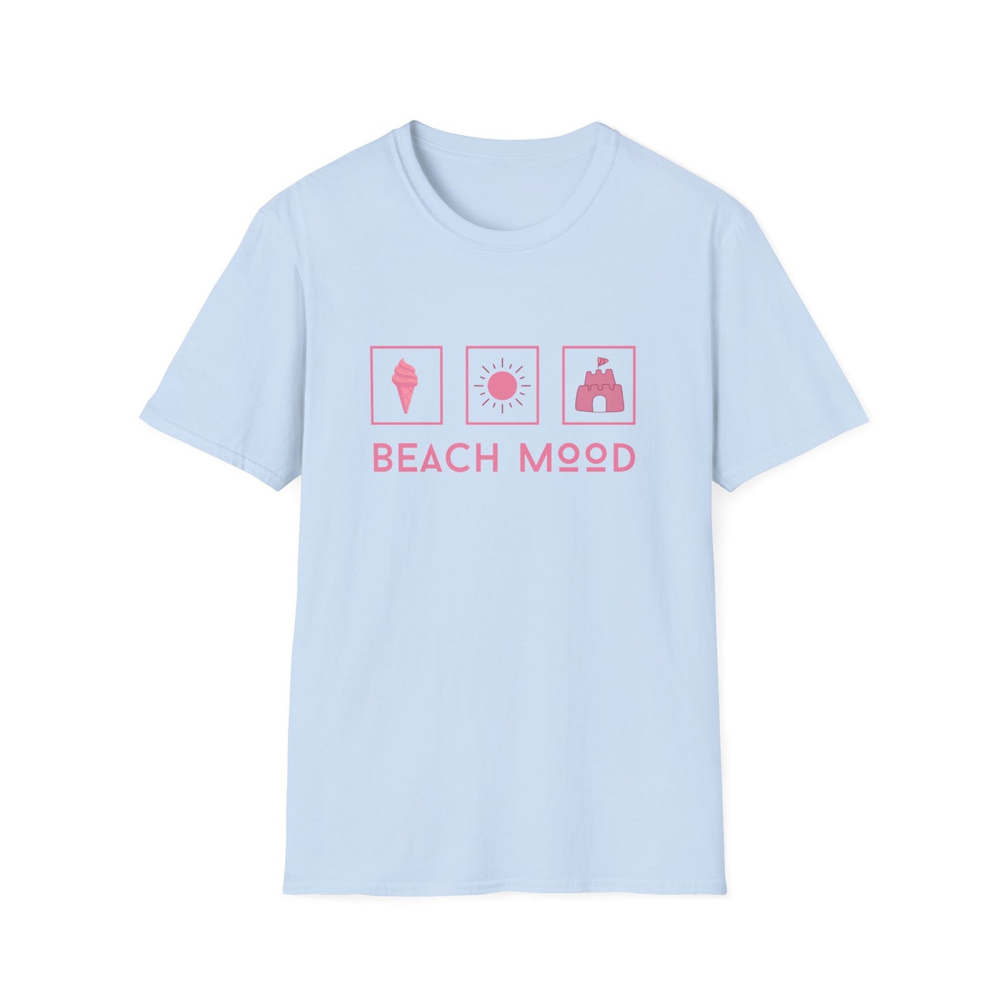 Beach Mood (pink) - Statement graphic - Unisex Softstyle T-Shirt