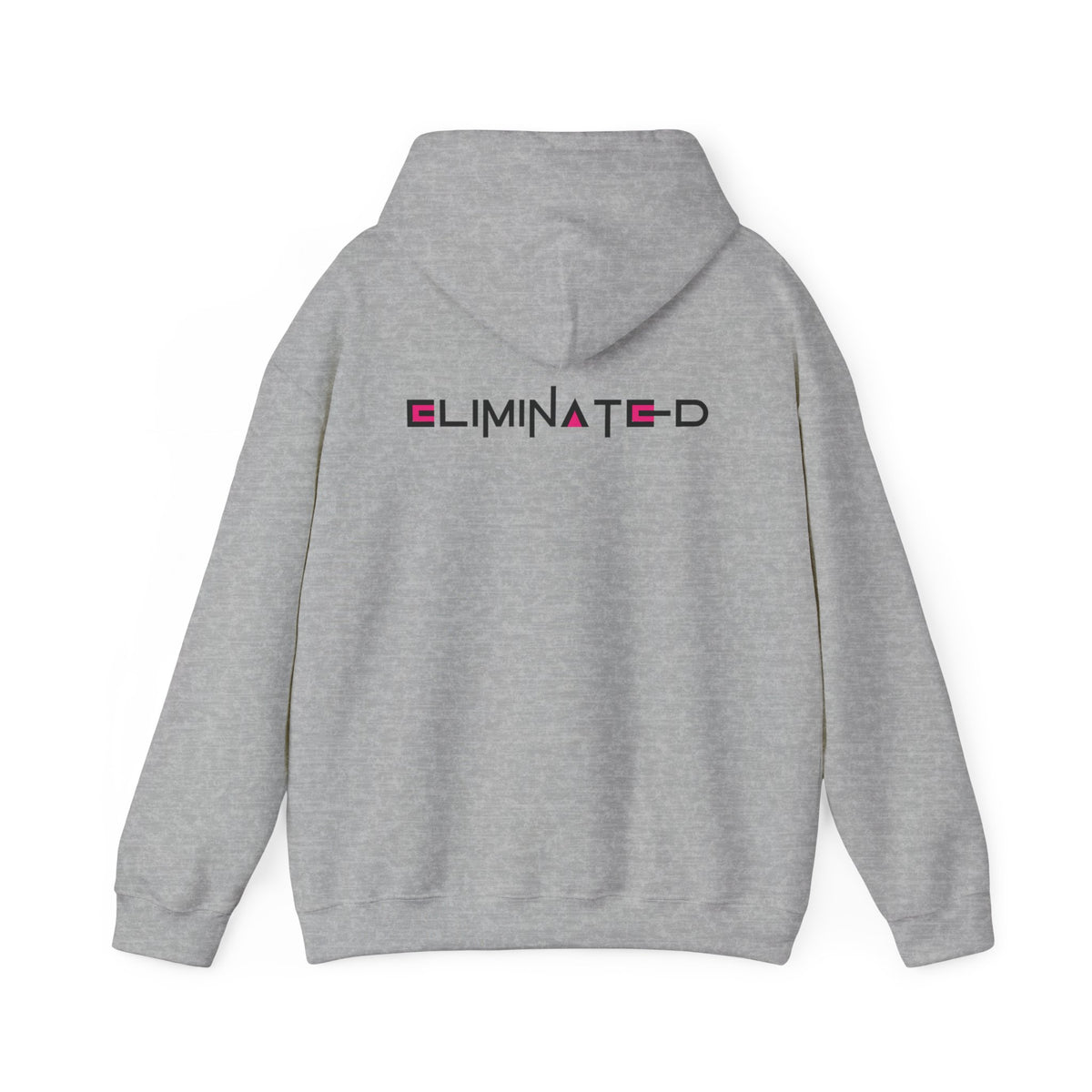 Eliminated (Squid Games) (printed on back) - Modern Vibes - Unisex Heavy Blend™ Hooded Sweatshirt
